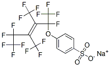 나트륨4-[[1,4,4,5,5,5-헥사플루오로-1,2,3-트리스(트리플루오로메틸)-2-펜테닐]옥시]벤젠설포네이트 구조식 이미지