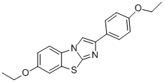 7-ETHOXY-2-(4-ETHOXYPHENYL)IMIDAZO[2,1-B]BENZOTHIAZOLE Structure