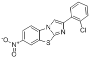 2-(2-CHLOROPHENYL)-7-NITROIMIDAZO[2,1-B]BENZOTHIAZOLE Structure