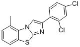 2-(2,4-디클로로펜일)-5-메틸리미다조[2,1-B]벤조티아졸 구조식 이미지