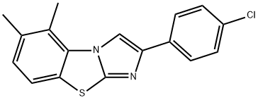 2-(4-CHLOROPHENYL)-5,6-DIMETHYLIMIDAZO[2,1-B]BENZOTHIAZOLE Structure