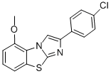 2-(4-클로로페닐)-5-메톡시이미다조[2,1-B]벤조티아졸 구조식 이미지