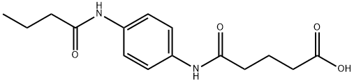 5-[4-(butyrylamino)anilino]-5-oxopentanoic acid Structure