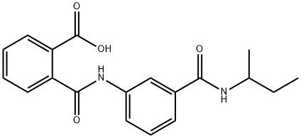 2-({3-[(SEC-BUTYLAMINO)CARBONYL]ANILINO}CARBONYL)-BENZOIC ACID 구조식 이미지