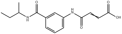 (E)-4-{3-[(SEC-BUTYLAMINO)CARBONYL]ANILINO}-4-OXO-2-BUTENOIC ACID Structure