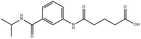 5-{3-[(ISOPROPYLAMINO)CARBONYL]ANILINO}-5-OXOPENTANOIC ACID Structure