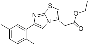 6-(2,5-DIMETHYLPHENYL)IMIDAZO[2,1-B]THIAZOLE-3-ACETIC ACID ETHYL ESTER Structure