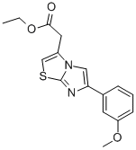 6-(3-METHOXYPHENYL)IMIDAZO[2,1-B]THIAZOLE-3-ACETIC ACID ETHYL ESTER Structure