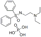 N-[2-(디에틸아미노)에틸]-S,S-디페닐설폭시미드포스페이트 구조식 이미지