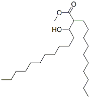 methyl 2-decyl-3-hydroxytetradecanoate Structure