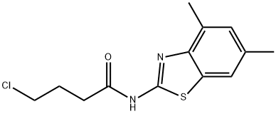4-클로로-N-(4,6-디메틸-2-벤조티아졸릴)-부탄아미드 구조식 이미지