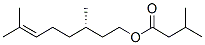 (S)-3,7-dimethyloct-6-enyl isovalerate Structure