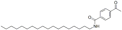 4-acetyl-N-octadecylbenzamide  Structure