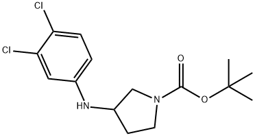 1-BOC-3-[(3,4-DICHLOROPHENYL)AMINO]-PYRROLIDINE Structure