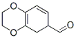 1,4-Benzodioxin-6-carboxaldehyde,  2,3,5,6-tetrahydro- Structure