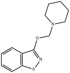 3-(piperidin-1-ylmethoxy)-1,2-benzisothiazole  Structure