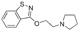 3-[2-(피롤리딘-1-일)에톡시]-1,2-벤즈이소티아졸 구조식 이미지