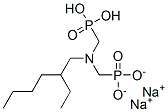 disodium dihydrogen [[(2-ethylhexyl)imino]bis(methylene)]bisphosphonate Structure