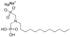 disodium dihydrogen [(dodecylimino)bis(methylene)]bisphosphonate  Structure