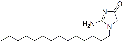 2-amino-1,5-dihydro-1-tetradecyl-4H-imidazol-4-one 구조식 이미지