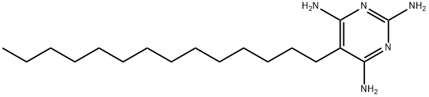 5-테트라데실피리미딘-2,4,6-트리아민 구조식 이미지