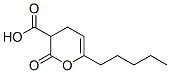 3,4-dihydro-2-oxo-6-pentyl-2H-pyran-3-carboxylic acid 구조식 이미지