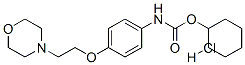 cyclohexyl [4-[2-morpholinoethoxy]phenyl]carbamate monohydrochloride Structure