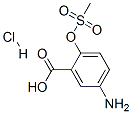 5-아미노-2-[(메틸술포닐)옥시]벤조산염산염 구조식 이미지