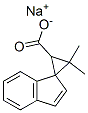 sodium 3,3-dimethylspiro[cyclopropane-1,1'-[1H]indene]-2-carboxylate  Structure