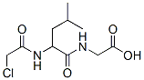 N-[N-(chloroacetyl)-DL-leucyl]glycine Structure