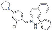 2-클로로-4-(1-피롤리디닐)벤즈알데히드1-나프틸페닐히드라존 구조식 이미지