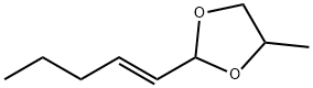 (E)-4-methyl-2-(pent-1-enyl)-1,3-dioxolane Structure