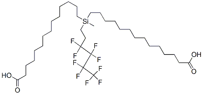 methyl(3,3,4,4,5,5,6,6,6-nonafluorohexyl)silylene dimyristate Structure