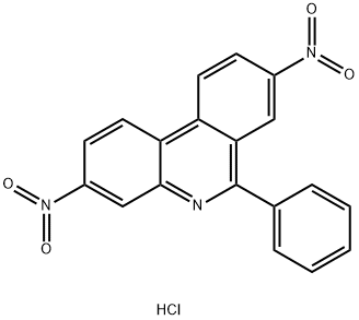 3,8-디니트로-6-페닐페난트리디늄클로라이드 구조식 이미지