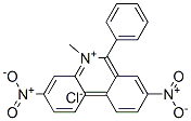 5-methyl-3,8-dinitro-6-phenylphenanthridinium chloride  Structure