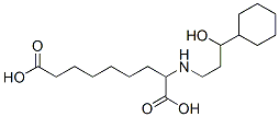 2-[(3-cyclohexyl-3-hydroxypropyl)amino]nonanedioic acid Structure