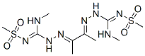 3,3'-(1,2-디메틸에탄-1,2-디일리덴)비스[N-메틸-N'-(메틸술포닐)카르바자미딘] 구조식 이미지