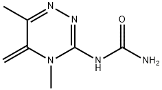 (4,5-dihydro-4,6-dimethyl-5-methylene-1,2,4-triazin-3-yl)urea Structure