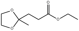 ethyl 2-methyl-1,3-dioxolane-2-propionate  구조식 이미지