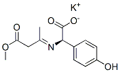 potassium (R)-(4-hydroxyphenyl)[(3-methoxy-1-methyl-3-oxopropylidene)amino]acetate Structure