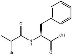 N-(2-bromopropionyl)-3-phenyl-DL-alanine Structure