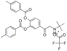 (tert-부틸)[베타-옥소-3,4-비스(p-톨루오일옥시)페네틸]암모늄트리플루오로아세테이트 구조식 이미지