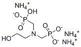 triammonium hydrogen [[(2-hydroxyethyl)imino]bis(methylene)]bisphosphonate Structure