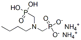 diammonium dihydrogen [(butylimino)bis(methylene)]bisphosphonate  구조식 이미지