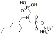 diammonium dihydrogen [[(2-ethylhexyl)imino]bis(methylene)]bisphosphonate Structure