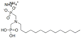 diammonium dihydrogen [(tetradecylimino)bis(methylene)]diphosphonate Structure