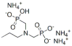 triammonium hydrogen [(propylimino)bis(methylene)]diphosphonate Structure