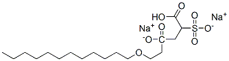 disodium 4-[2-(dodecyloxy)ethyl] 2-sulphonatosuccinate  Structure