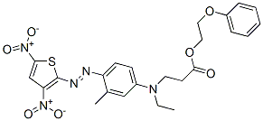 2-phenoxyethyl N-[4-[(3,5-dinitro-2-thienyl)azo]-3-methylphenyl]-N-ethyl-beta-alaninate Structure