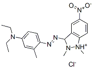 3-[[4-(diethylamino)-o-tolyl]azo]-1,2-dimethyl-5-nitro-1H-indazolium chloride 구조식 이미지